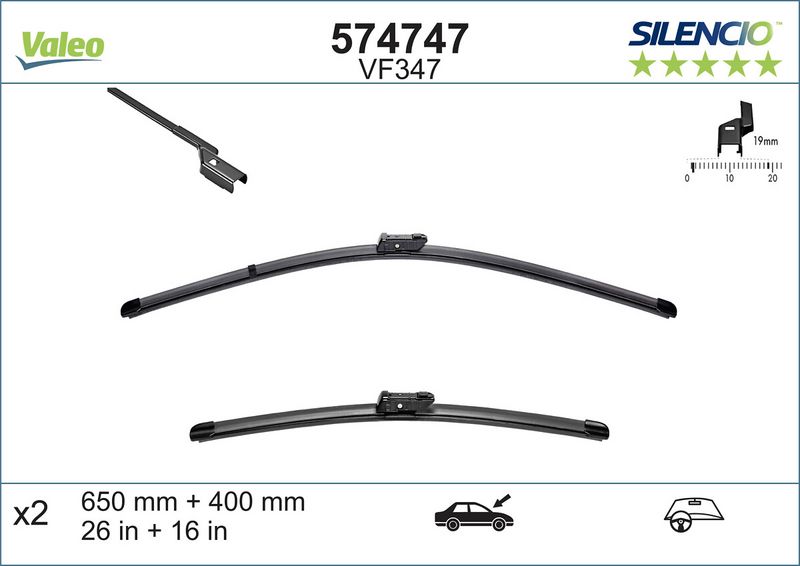 Scheibenwischer Silencio xtrm-flach (2 Stk.)