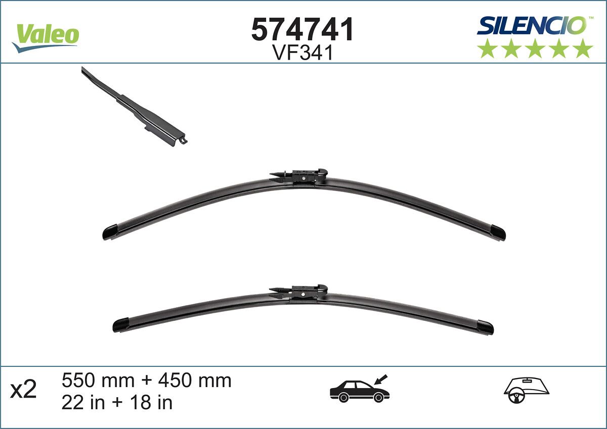 Scheibenwischer Silencio xtrm-flach (2 Stk.)
