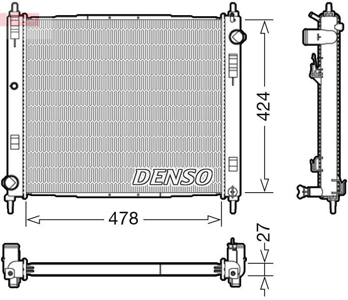 Kühler Wasserkühler Motorkühler