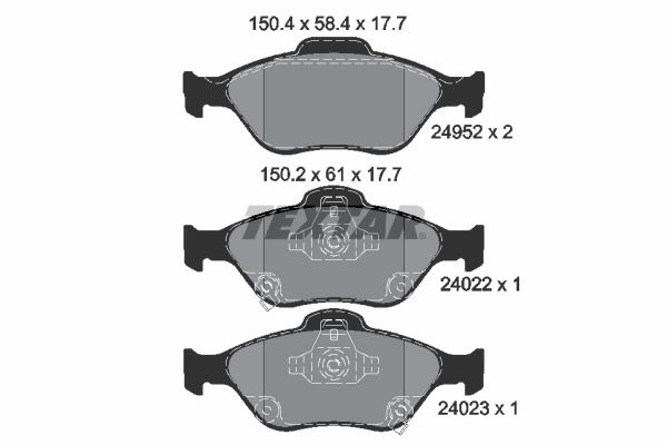 Bremsbelag Satz Bremsscheibe Scheibenbremse