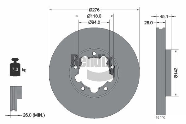 Bremsscheibe Scheibenbremse