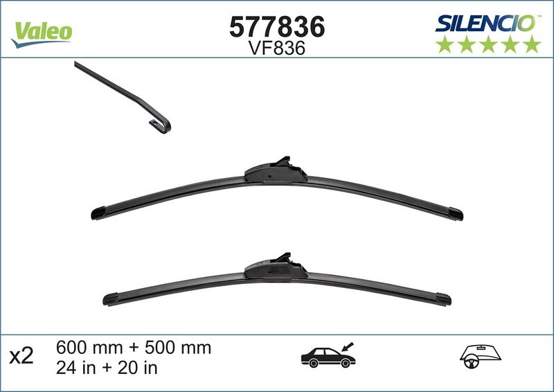 Scheibenwischer Silencio xtrm-flach (2 Stk.)