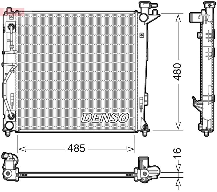 Kühler Wasserkühler Motorkühler