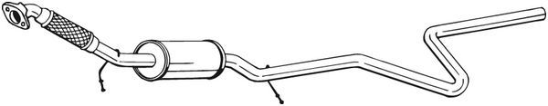 Mittelschalldämpfer Auspuff