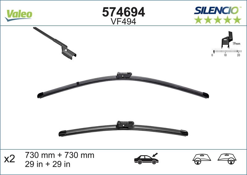 Scheibenwischer Silencio xtrm-flach (2 Stk.)
