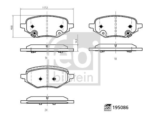 Bremsbelag Satz Bremsscheibe Scheibenbremse