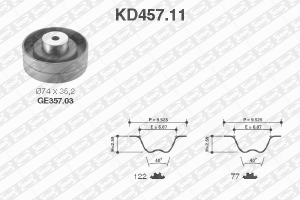 Zahnriemen Satz