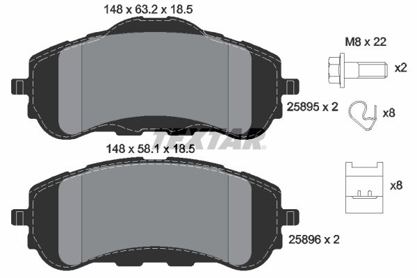 Bremsbelag Satz Bremsscheibe Scheibenbremse