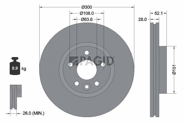 Bremsscheibe Scheibenbremse