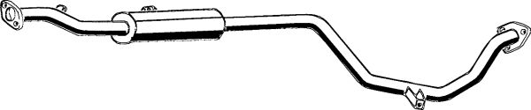 Mittelschalldämpfer Auspuff