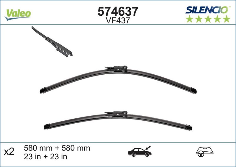 Scheibenwischer Silencio xtrm-flach (2 Stk.)