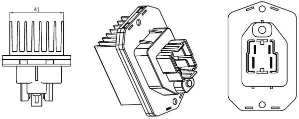Regler Gebläsemotor Innenraumgebläse Heizgebläsemotor
