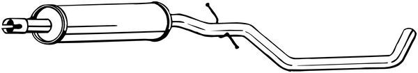 Mittelschalldämpfer Auspuff