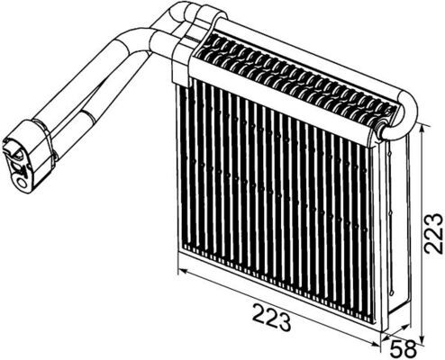 Verdampfer Klimaanlage