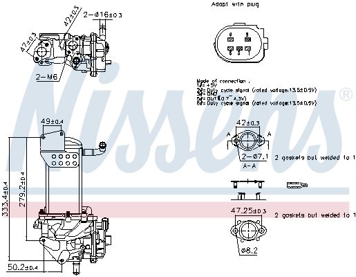 AGR Modul Abgasrückführungsmodul