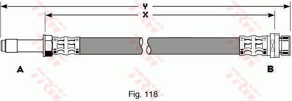 Set: 2 × Bremsschlauch