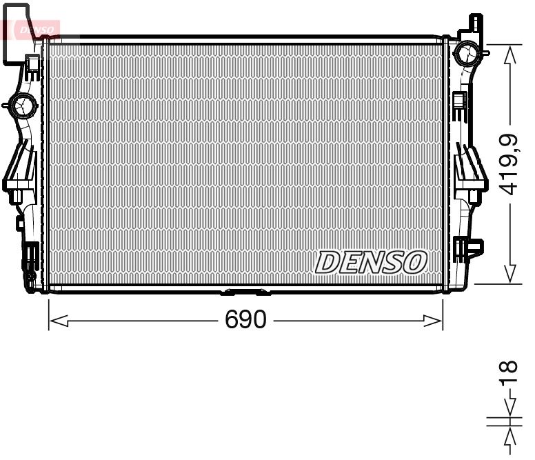 Kühler Wasserkühler Motorkühler