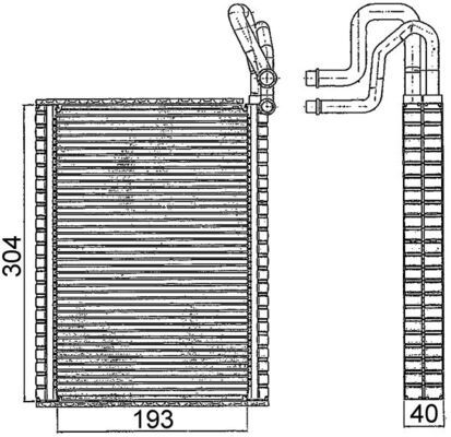 Verdampfer Klimaanlage