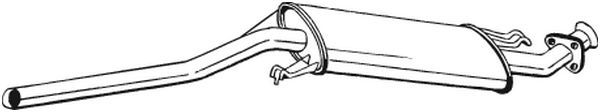 Mittelschalldämpfer Auspuff