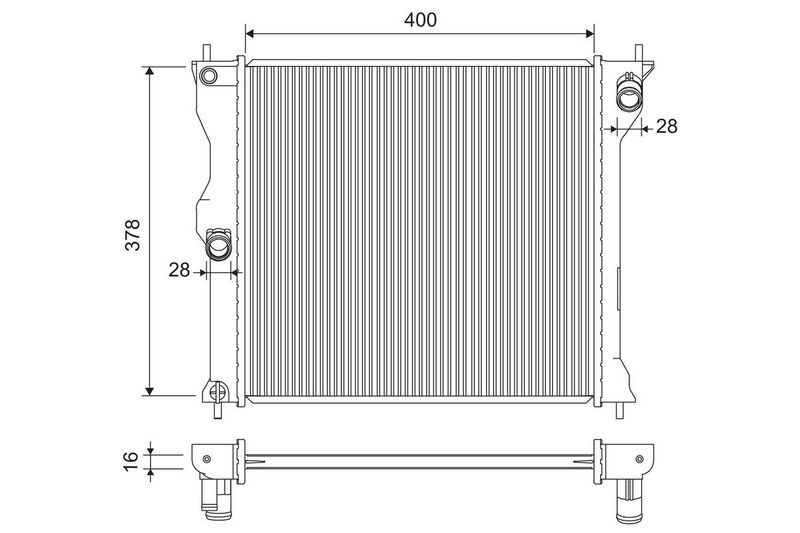 Kühler Wasserkühler Motorkühler