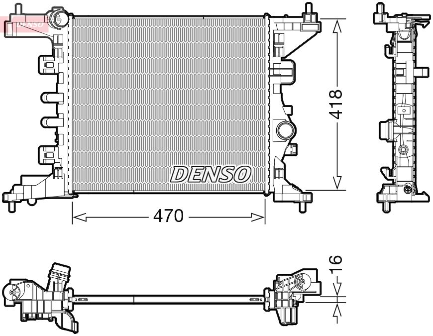 Kühler Wasserkühler Motorkühler