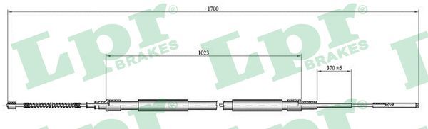 Handbremsseile Set 2 Stück