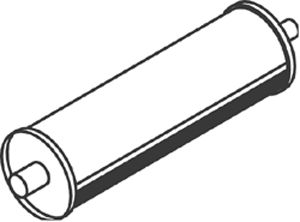 Mittelschalldämpfer Auspuff