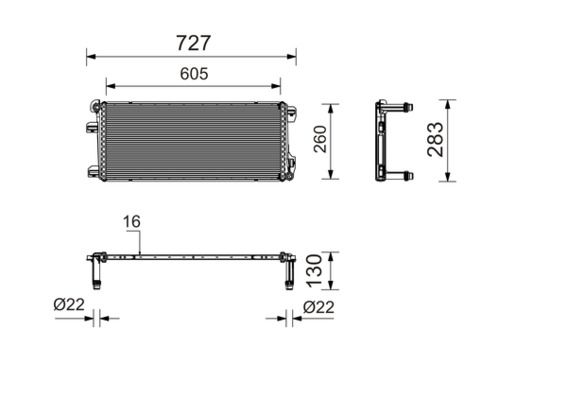 Kühler Antriebsbatterie
