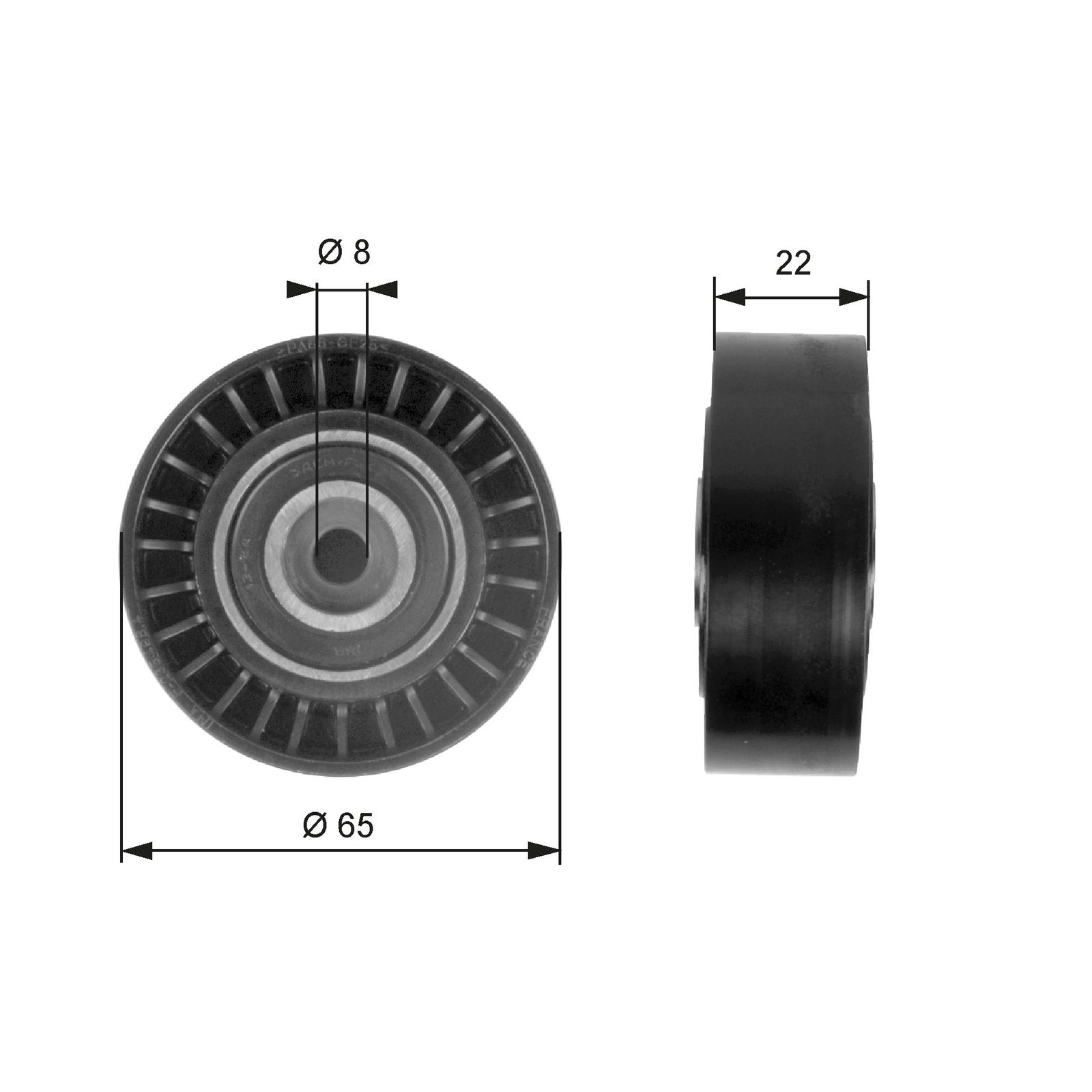 Umlenk-/Führungsrolle