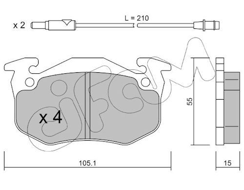 Bremsbelag Satz Bremsscheibe Scheibenbremse