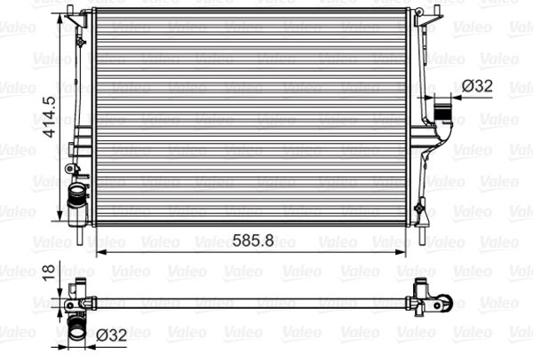 Kühler Wasserkühler Motorkühler