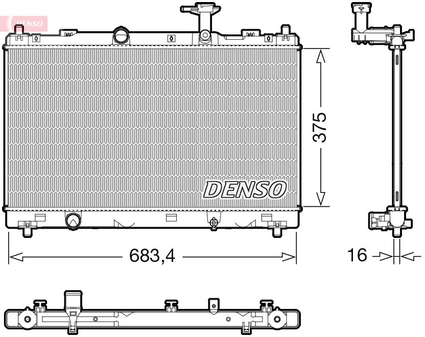 Kühler Wasserkühler Motorkühler