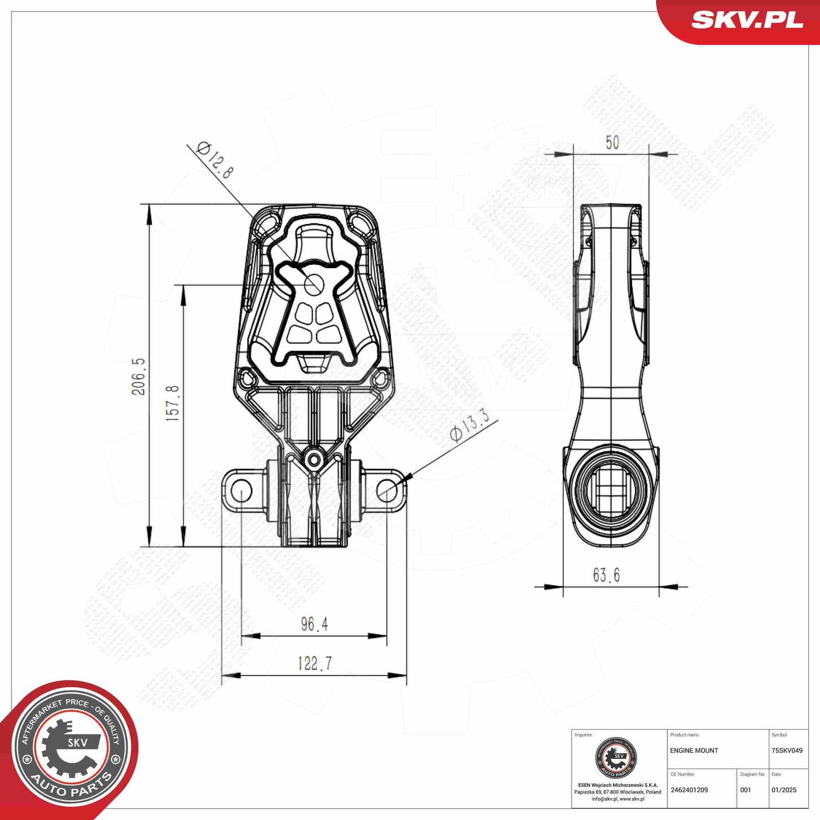 Motorlager Motorhalter Lagerung