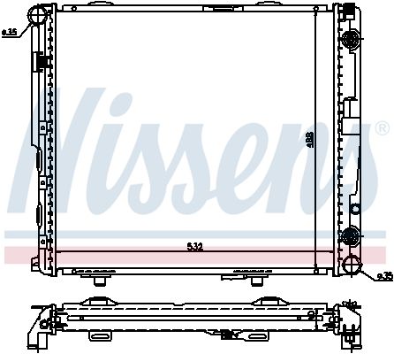 Kühler Wasserkühler Motorkühler