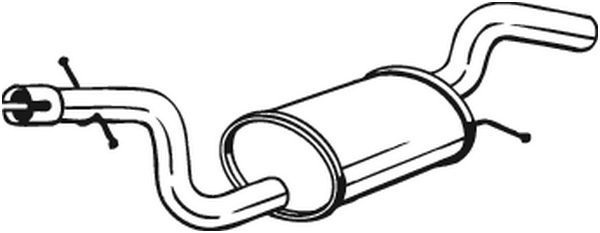 Mittelschalldämpfer Auspuff