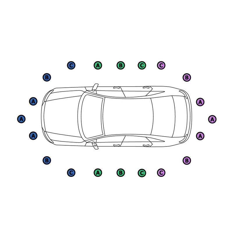 Set: 2 × Parksensor