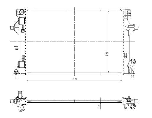 Kühler Wasserkühler Motorkühler