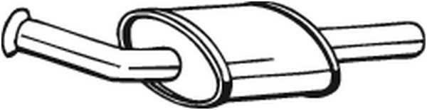Mittelschalldämpfer Auspuff