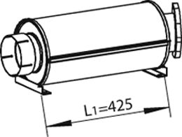 Mittelschalldämpfer Auspuff