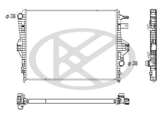 Kühler Wasserkühler Motorkühler