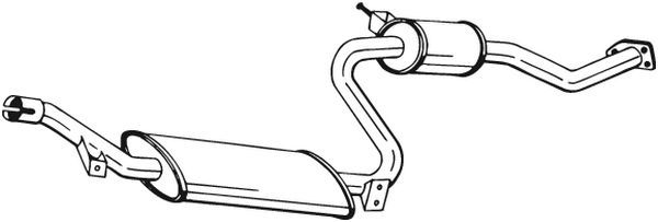 Mittelschalldämpfer Auspuff