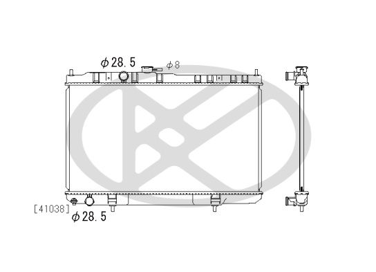 Kühler Wasserkühler Motorkühler