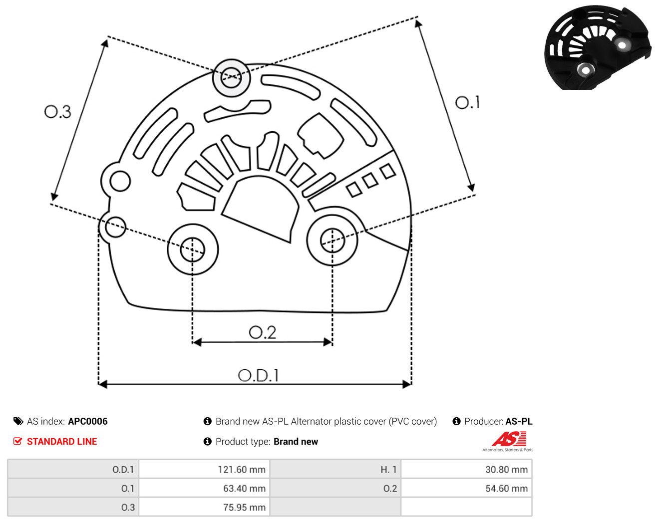 Schutzkappe Lichtmaschine Generator