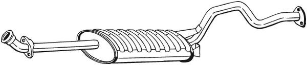 Mittelschalldämpfer Auspuff