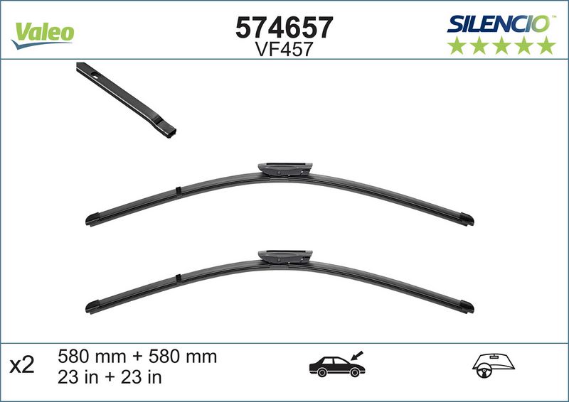 Scheibenwischer Silencio xtrm-flach (2 Stk.)