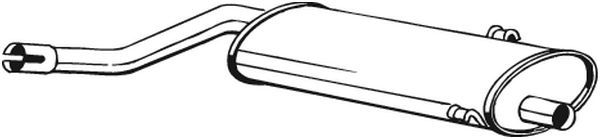 Mittelschalldämpfer Auspuff