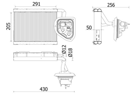 Verdampfer Klimaanlage