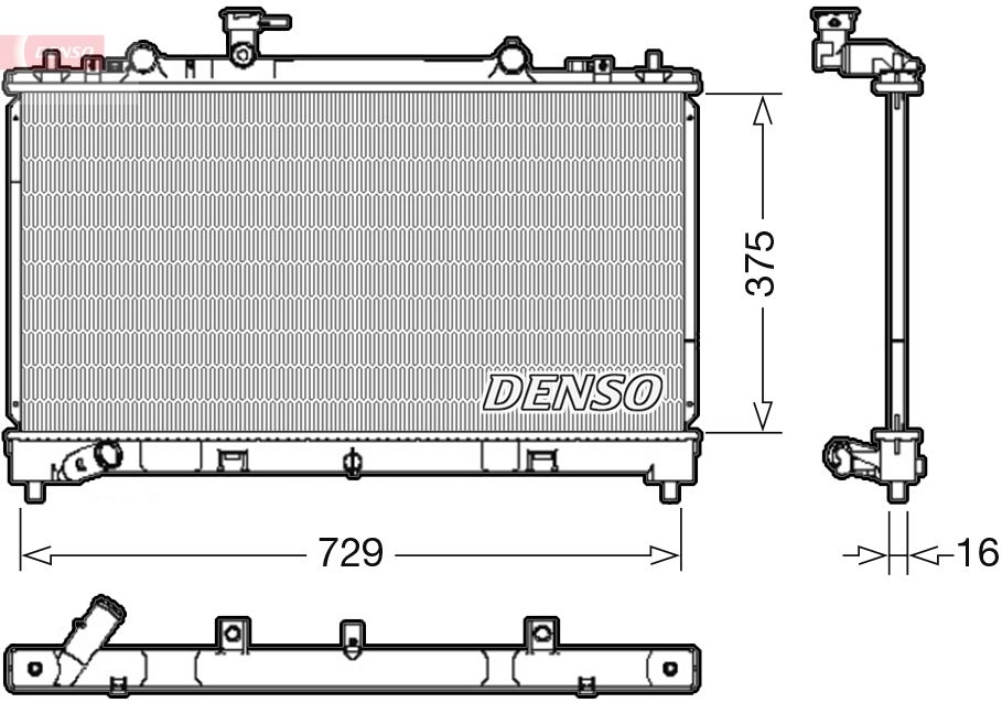 Kühler Wasserkühler Motorkühler