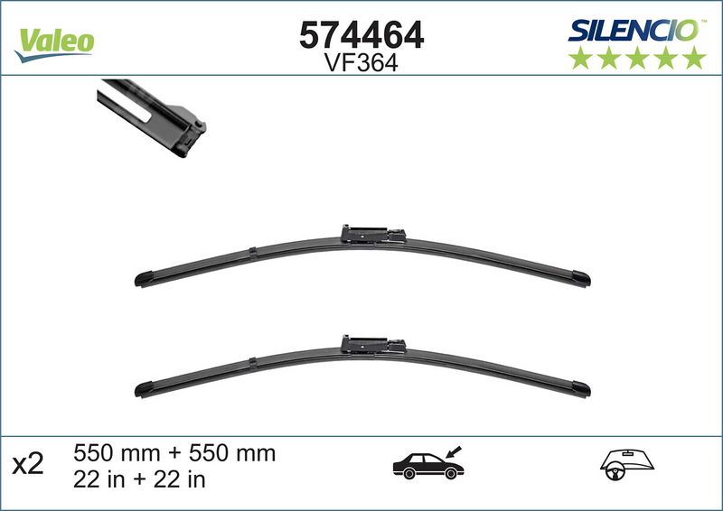 Scheibenwischer Silencio (2 Stk.)