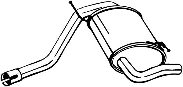 Endschalldämpfer hinten